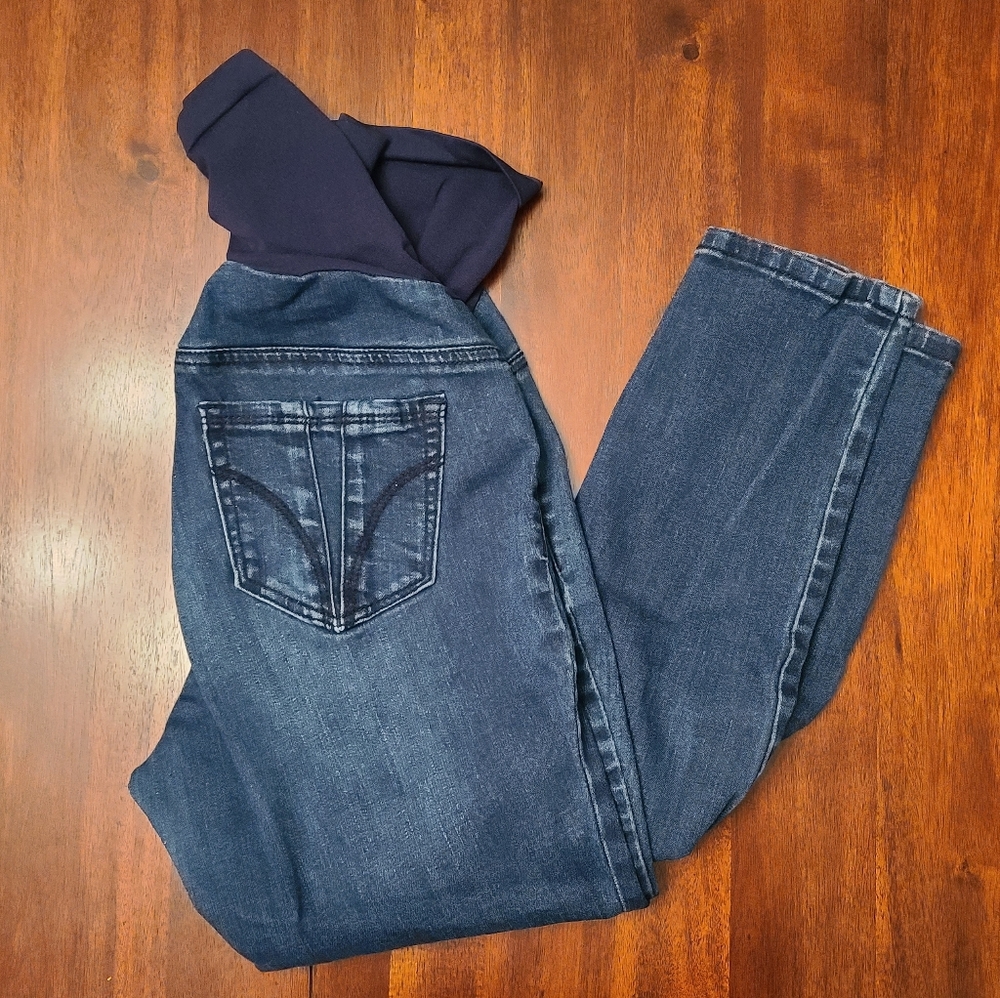 Indigo Blue Skinny maternity jeans size medium